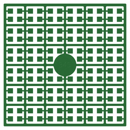 Pixelhobby Midi Perler 345 Mørk Smaragdgrøn - 140 Pixels