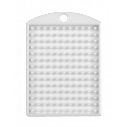 Pixelhobby Nøglering Medallion Hvid - Kreativ DIY 1 stk