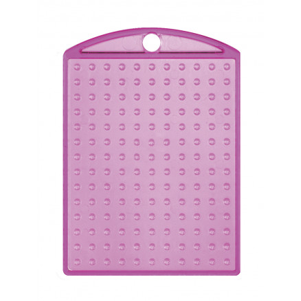 Pixelhobby Nøglering i Transparent Cerise - Kreativ DIY
