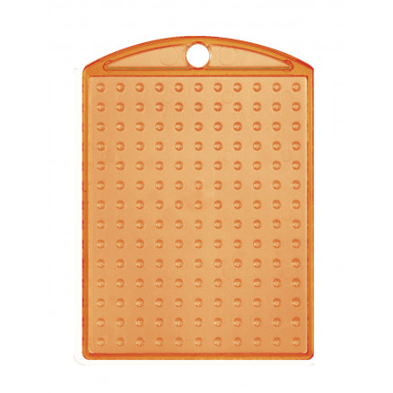 Pixelhobby Nøglering i Transparent Orange - 3x4cm