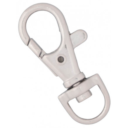 Prym Metal Karabinhage Sølv 7x38mm – Solid Lukkemekanisme
