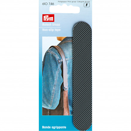 Prym Skridsikker Tape til Taskestropper - Sort 11,5x2 cm