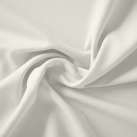 Swan Solid Bomuldslærred Stof 150cm - Naturfarve Til DIY