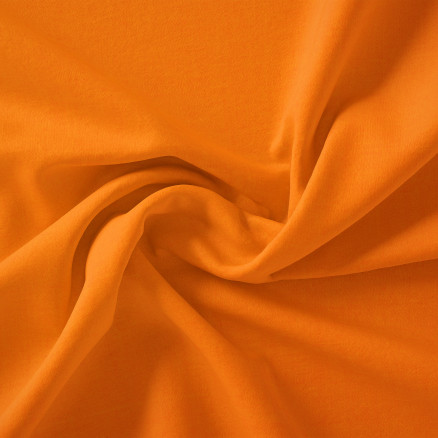 Swan Solid Bomuldslærred Stof 150cm 211 Orange - Tilbud!