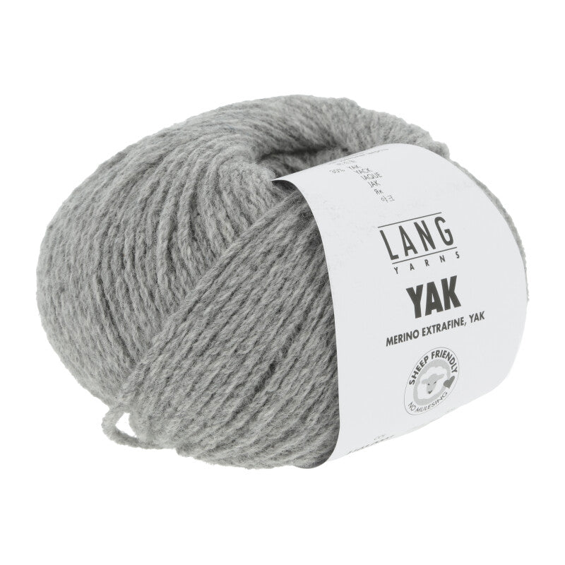 Lang Yarns Yak - Light grey melange - 003