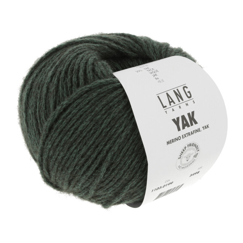 Lang Yarns Yak - Armygreen melange - 199