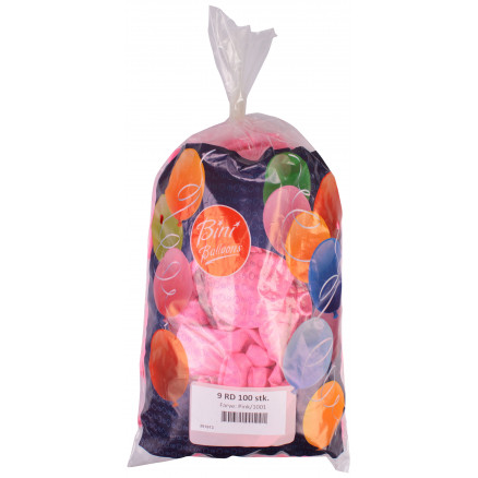 Bini Balloons Balloner Lyserød Ø26cm - 100 stk