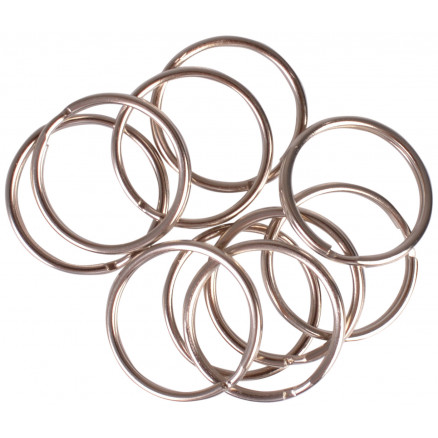 Infinity Hearts Nøglering Tynd Sølvfarvet 30mm - 10 stk
