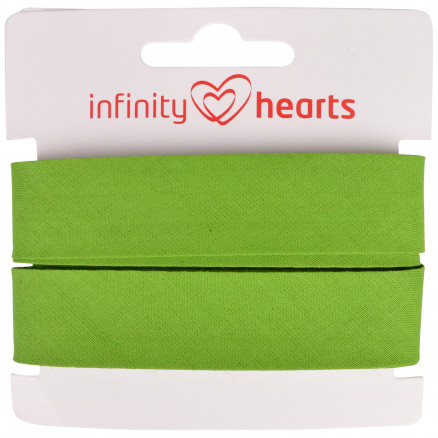 Infinity Hearts Skråbånd Bomuld 40/20mm 70 Lysegrøn - 5m
