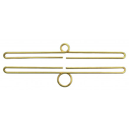 Permin Broderi Beslag Oslo Guld 12x2,5cm - 1 sæt