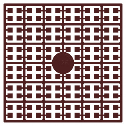 Pixelhobby Midi Perler 126 Rust Rødbrun 2x2mm - 140 pixels