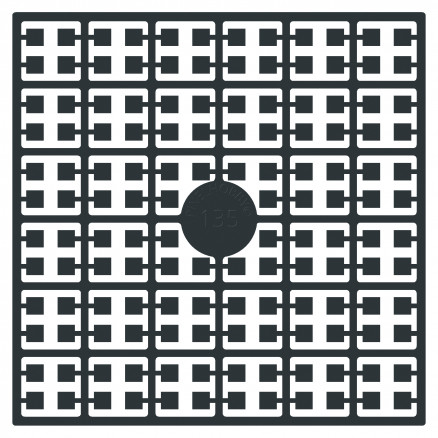 Pixelhobby Midi Perler 135 Antracit Sort 2x2mm - 140 pixels
