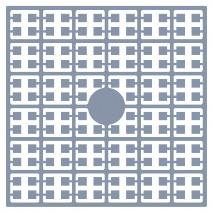 Pixelhobby Midi Perler 141 Lys Stålgrå 2x2mm - 140 pixels