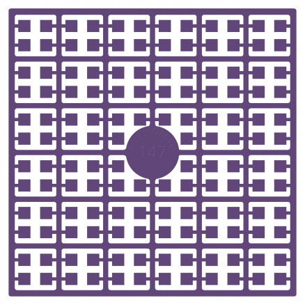Pixelhobby Midi Perler 147 Mørk Støvet Violet 2x2mm - 140 pixels
