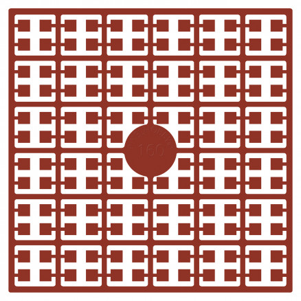 Pixelhobby Midi Perler 160 Mørk Terracotta 2x2mm - 140 pixels