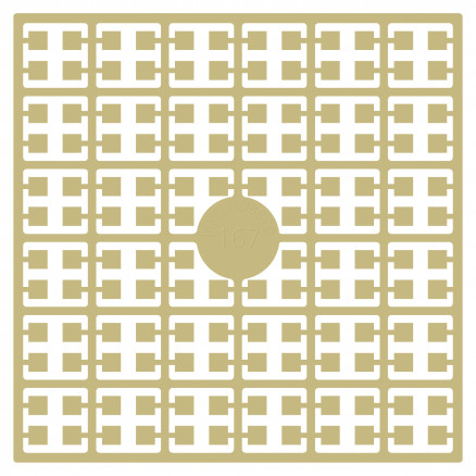 Pixelhobby Midi Perler 167 Lys Sennepbrun 2x2mm - 140 pixels