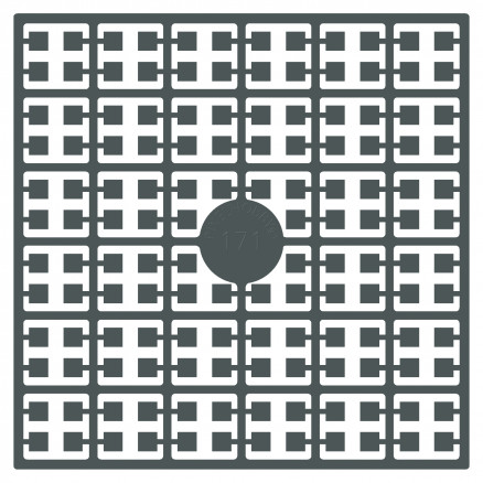 Pixelhobby Midi Perler 171 Ekstra mørk Metalgrå 2x2mm - 140 pixels