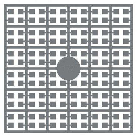 Pixelhobby Midi Perler 172 Mørk Stålgrå 2x2mm - 140 pixels