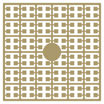 Pixelhobby Midi Perler 175 Hasselnødsbrun 2x2mm - 140 pixels