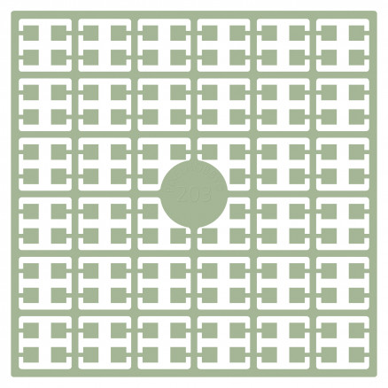Pixelhobby Midi Perler 203 Ekstra lys bregne 2x2mm - 140 pixels