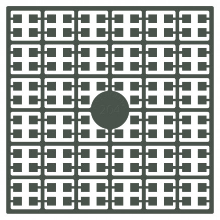 Pixelhobby Midi Perler 204 Askegrå 2x2mm - 140 pixels