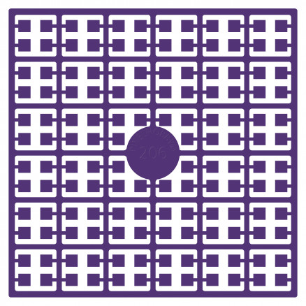 Pixelhobby Midi Perler 206 Ekstra mørk Violet 2x2mm - 140 pixels