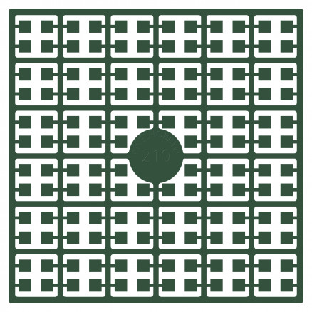 Pixelhobby Midi Perler 210 Ekstra mørk Støvet Grøn 2x2mm - 140 pixels