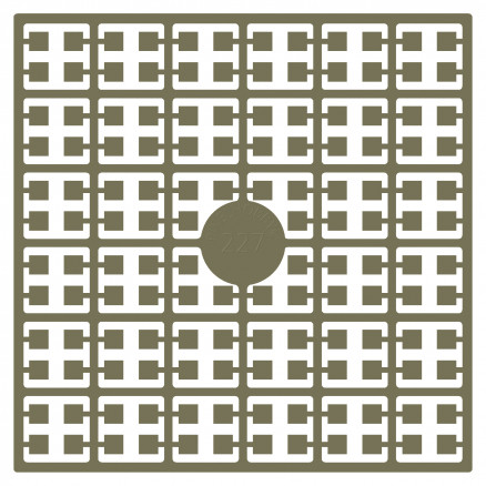 Pixelhobby Midi Perler 227 Mørk mat Brun 2x2mm - 140 pixels