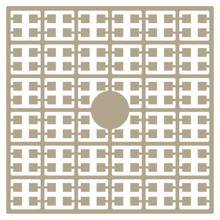 Pixelhobby Midi Perler 229 Lys mat Brun 2x2mm - 140 pixels