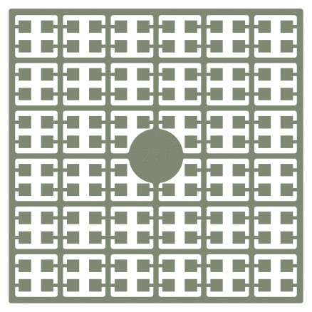 Pixelhobby Midi Perler 231 Ekstra mørk Grågrøn 2x2mm - 140 pixels