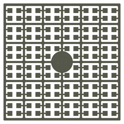 Pixelhobby Midi Perler 234 Ekstra mørk Bævergrå 2x2mm - 140 pixels