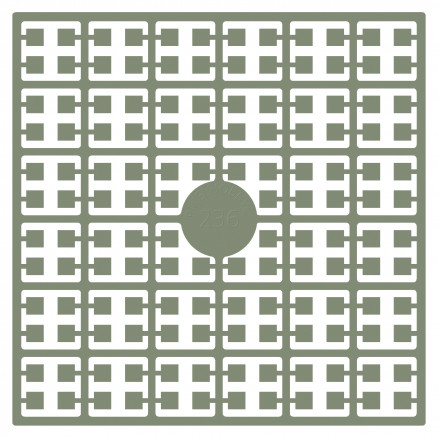 Pixelhobby Midi Perler 236 Bævergrå 2x2mm - 140 pixels