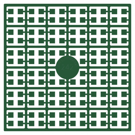 Pixelhobby Midi Perler 242 Julegrøn 2x2mm - 140 pixels