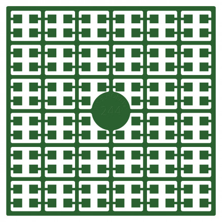 Pixelhobby Midi Perler 244 Lys Julegrøn 2x2mm - 140 pixels