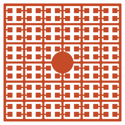 Pixelhobby Midi Perler 250 Mørk Orange 2x2mm - 140 pixels