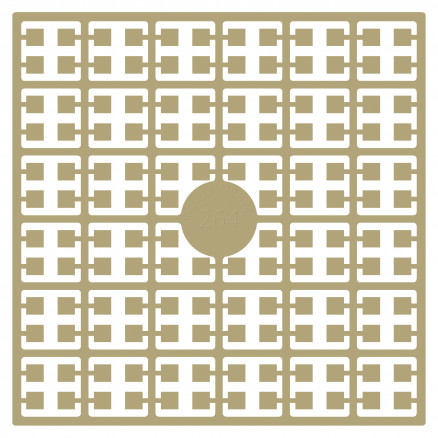 Pixelhobby Midi Perler 264 Beige hudfarve 2x2mm - 140 pixels