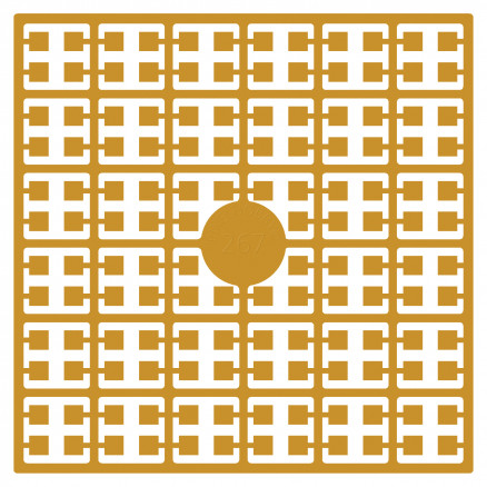 Pixelhobby Midi Perler 267 Lys Mandarin 2x2mm - 140 pixels