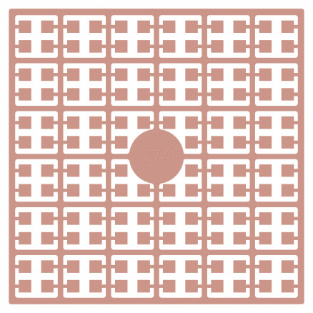 Pixelhobby Midi Perler 274 Lys Terracotta 2x2mm - 140 pixels