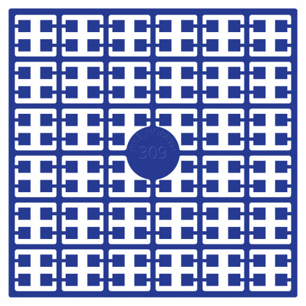 Pixelhobby Midi Perler 309 Ekstra mørk Royal Blå 2x2mm - 140 pixels