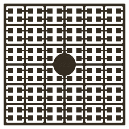 Pixelhobby Midi Perler 323 Ekstra mørk Beige Brun 2x2mm - 140 pixels