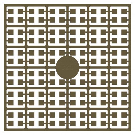 Pixelhobby Midi Perler 325 Beige Brun 2x2mm - 140 pixels