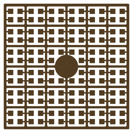 Pixelhobby Midi Perler 330 Ekstra Mørk Hasselnød 2x2mm - 140 pixels