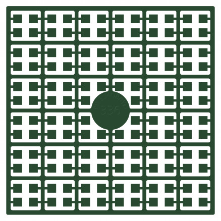 Pixelhobby Midi Perler 336 Ekstra mørk Jagtgrøn 2x2mm - 140 pixels