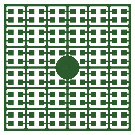 Pixelhobby Midi Perler 341 Mørk Papegøje Grøn 2x2mm - 140 pixels