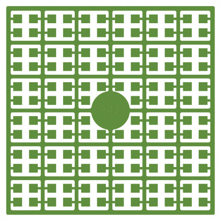 Pixelhobby Midi Perler 342 Papegøje Grøn 2x2mm - 140 pixels