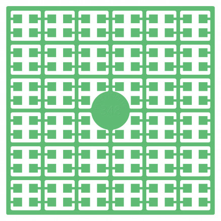 Pixelhobby Midi Perler 348 Ekstra lys Smaragdgrøn 2x2mm - 140 pixels