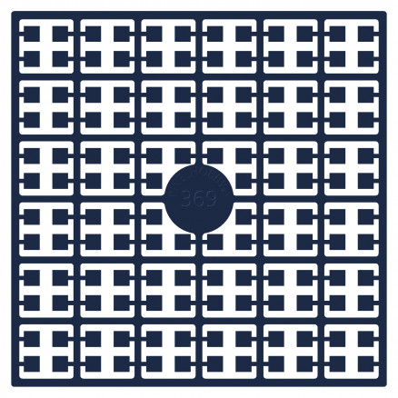 Pixelhobby Midi Perler 369 Ekstra mørk Marine Blå 2x2mm - 140 pixels