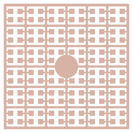 Pixelhobby Midi Perler 374 Meget lys hudfarve 2x2mm - 140 pixels