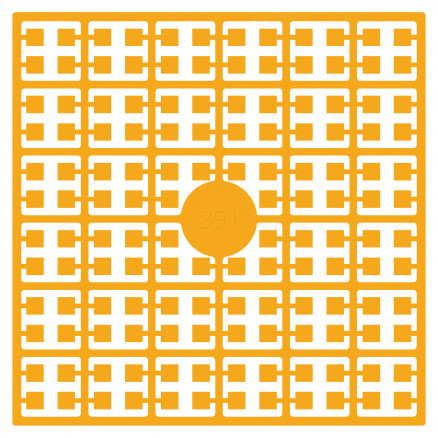 Pixelhobby Midi Perler 391 Græskar Orange 2x2mm - 140 pixels