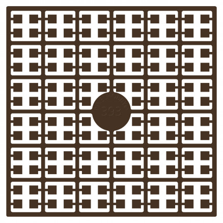 Pixelhobby Midi Perler 393 Ekstra mørk Gylden Brun 2x2mm - 140 pixels